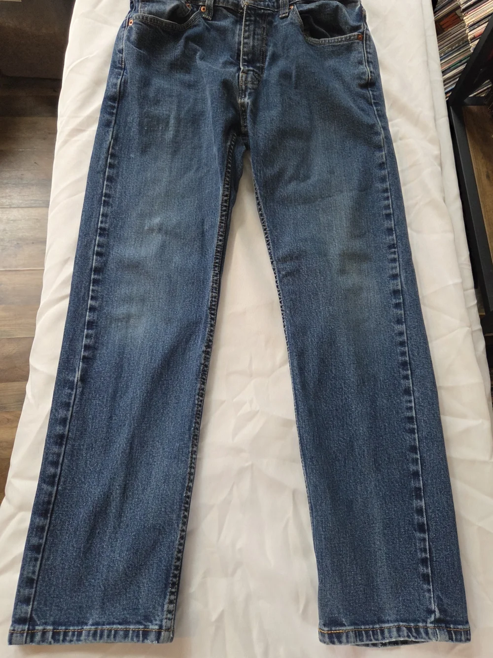 Levi's Men's Straight Leg Jeans - Med Blue Denim